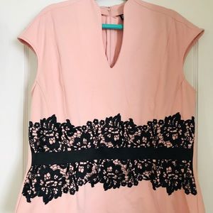 New York &Company Pink and Black Top